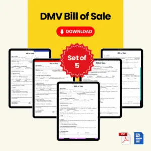 DMV Bill of Sale