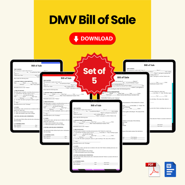 DMV Bill of Sale