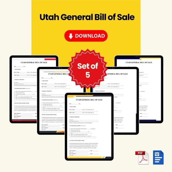 Utah Gun Bill of Sale