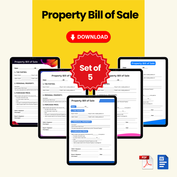 Property Bill of Sale