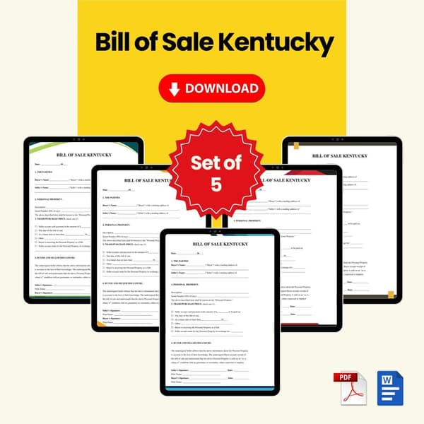 Bill of Sale Kentucky